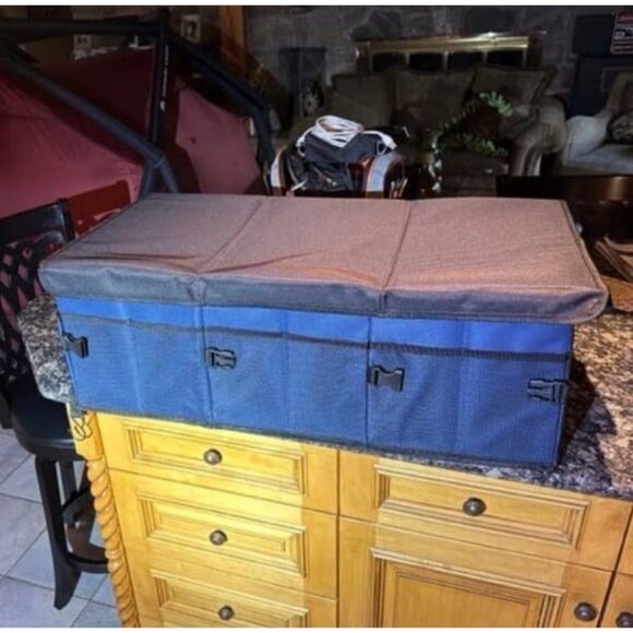 Car Trunk Organizer, Collapsible Multi Compartment Car Organizer, Foldable - Picture 2 of 2